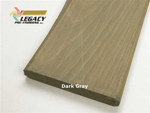 Prefinished Cypress Tongue And Groove Siding V-Joint - Dark Gray Stain