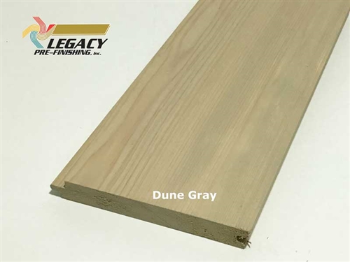 Prefinished Cypress Tongue And Groove Nickel Gap Siding - Dune Gray Stain