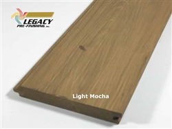 Prefinished Cypress Tongue And Groove Nickel Gap Siding - Light Mocha Stain