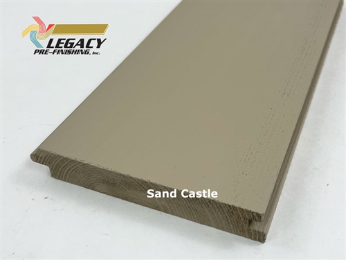 Prefinished Cypress Tongue And Groove Nickel Gap Siding - Sand Castle
