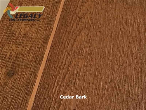 Beautiful Cedar board and batten siding custom prefinished in a rich brown stain called Cedar Bark