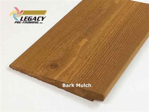 Prefinished Cedar Rabbeted Bevel Siding - Bark Mulch Stain