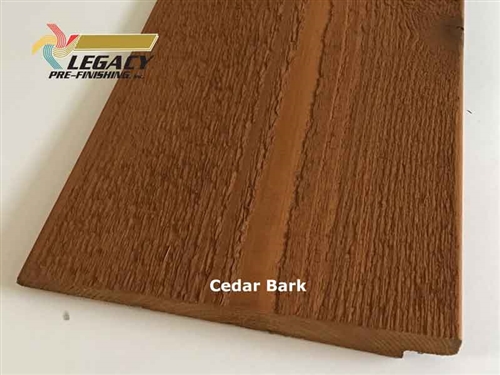Prefinished Cedar Rabbeted Bevel Siding - Cedar Bark Stain