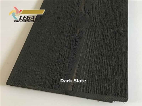 Prefinished Cedar Rabbeted Bevel Siding - Dark Slate Stain
