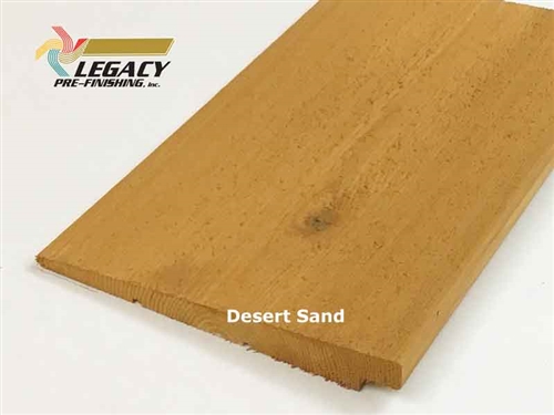 Prefinished Cedar Rabbeted Bevel Siding - Desert Sand Stain