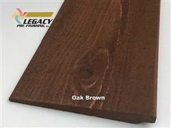 Prefinished Cedar Rabbeted Bevel Siding - Oak Brown Stain