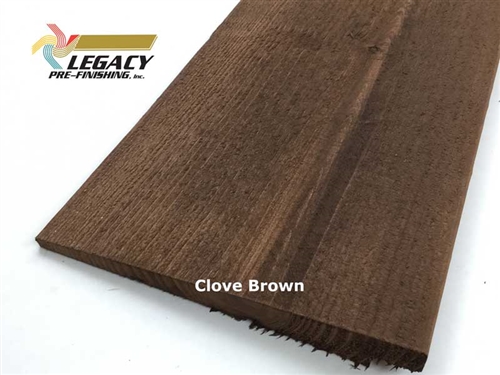 Prefinished Cedar Rabbeted Bevel Siding - Clove Brown Stain