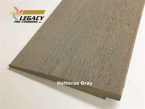 Prefinished Cedar Rabbeted Bevel Siding - Hatteras Gray Stain