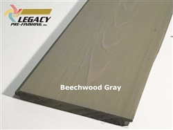 Prefinished Cedar Nickel Gap Siding - Beechwood Gray Stain