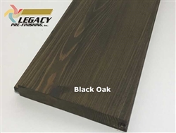 Prefinished Cedar Nickel Gap Siding - Dark Oak