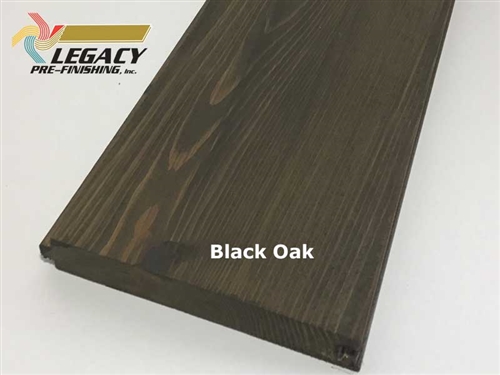 Prefinished Cedar Nickel Gap Siding - Dark Oak