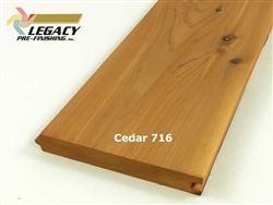 Prefinished Cedar Nickel Gap Siding - Cedar 716 Stain