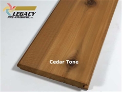 Prefinished Cedar Nickel Gap Siding - Cedar Tone
