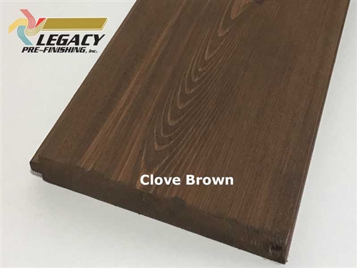 Prefinished Cedar Nickel Gap Siding - Clove Brown