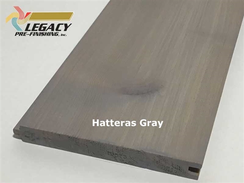 Prefinished Cedar Nickel Gap Siding - Hatteras Gray
