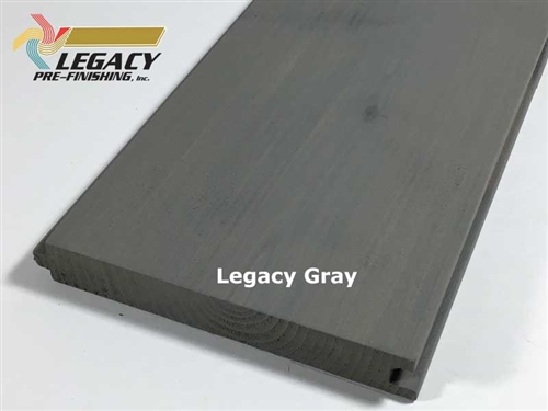 Prefinished Cedar Nickel Gap Siding - Legacy Gray Stain