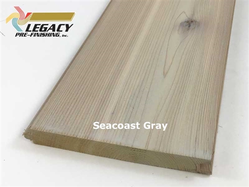 Prefinished Cedar Nickel Gap Siding - Seacoast Gray