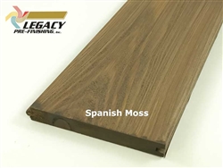 Prefinished Cedar Nickel Gap Siding - Spanish Moss Stain