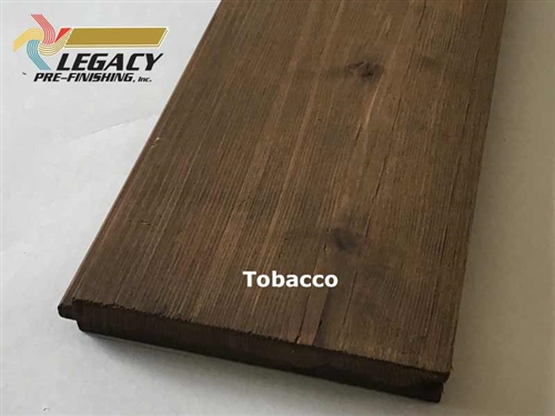 Prefinished Cedar Nickel Gap Siding - Tobacco Stain