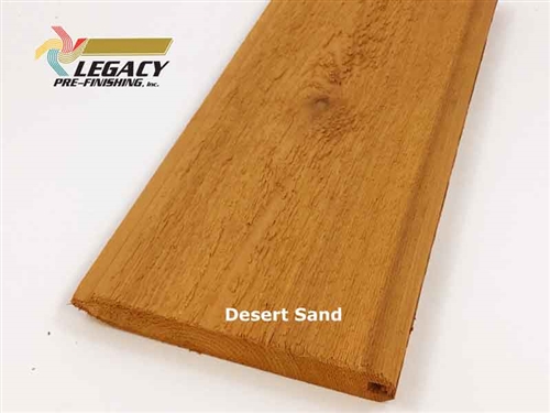 Prefinished Cedar Tongue and Groove Siding - Desert Sand Stain