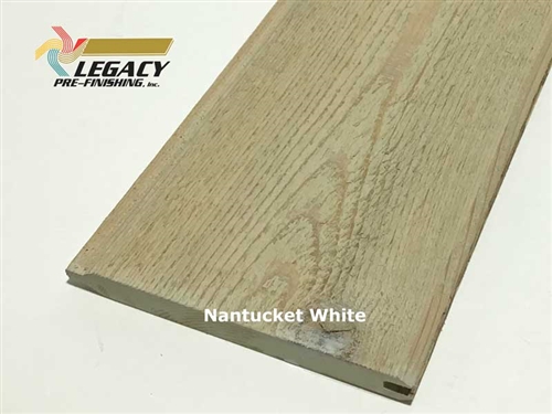 Prefinished Cedar Tongue and Groove Siding - Nantucket White Stain