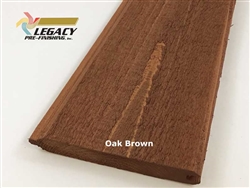 Prefinished Cedar Tongue and Groove Siding - Oak Brown