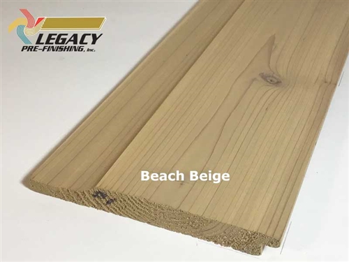 Prefinished Cedar Dutch German Lap Siding - Beach Beige Stain