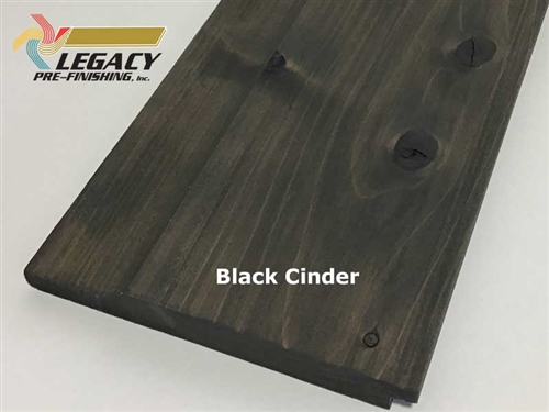 Prefinished Cedar Dutch German Lap Siding - Black Cinder Stain