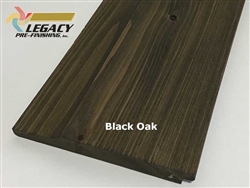 Prefinished Cedar Dutch German Lap Siding - Black Oak Stain