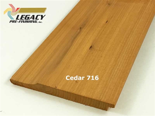 Prefinished Cedar Dutch German Lap Siding - Cedar 716 Stain