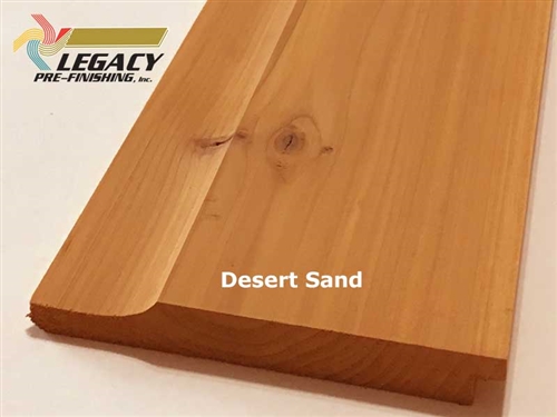 Prefinished Cedar Dutch German Lap Siding - Desert Sand Stain