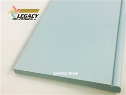 Prefinished Cypress Beaded Bevel Lap Siding prefinished in a light blue color called Ewing Blue