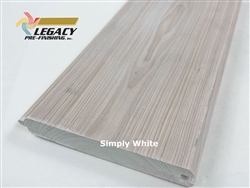 Cypress Prefinished Tongue And Groove V-Joint Boards - Simply White