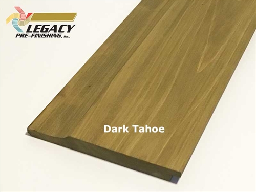 Prefinished Cypress Dutch German Lap Siding - Dark Tahoe Stain