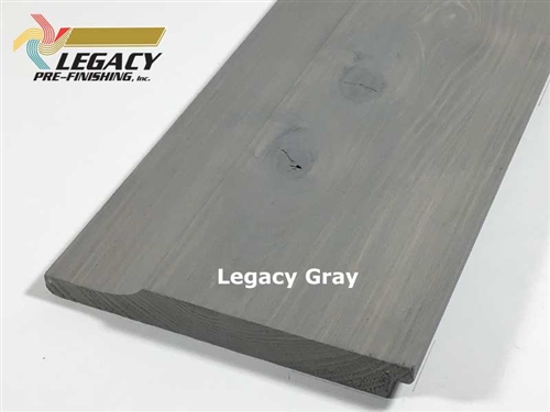 Prefinished Cypress Dutch German Lap Siding - Legacy Gray Stain