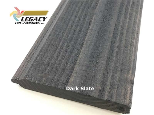 Prefinished Doug Fir Tongue and Groove Siding - Dark Slate Stain