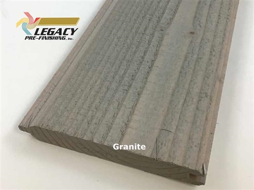 Prefinished Doug Fir Tongue and Groove Siding - Granite Stain