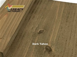 Douglas Fir board and batten siding prefinished in a Dark Tahoe stain