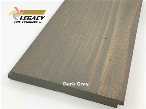 Prefinished Doug Fir Shiplap Siding - Dark Gray Stain