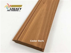 Douglas Fir Tongue and Groove beadboard custom prefinished in a Cedar Bark stain