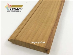 Douglas Fir Tongue and Groove beadboard custom prefinished in a Legacy Oak light golden brown stain