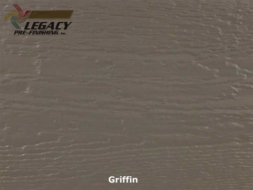 KWP Products engineered wood lap siding custom finished in a dark gray/brown color called Griffin