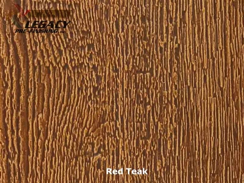 KWP Pre-Finished Woodgrain Vertical Panel Siding - Red Teak