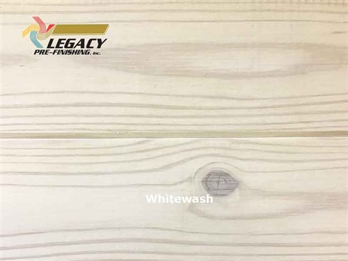 Southern Yellow Pine Prefinished Tongue and Groove V-Joint Boards - Whitewash