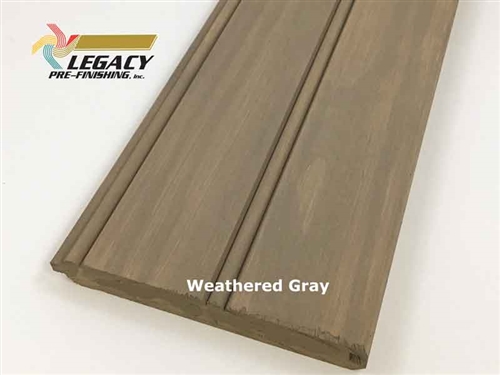 Prefinished Pine Tongue and Groove Beadboard - Weathered Gray