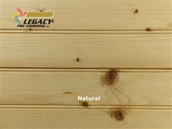 Spruce Prefinished Tongue and Groove Bead Board - Natural Stain