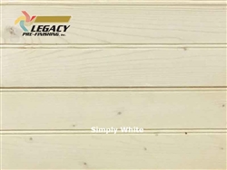 Spruce Prefinished Tongue and Groove Bead Board - Simply White
