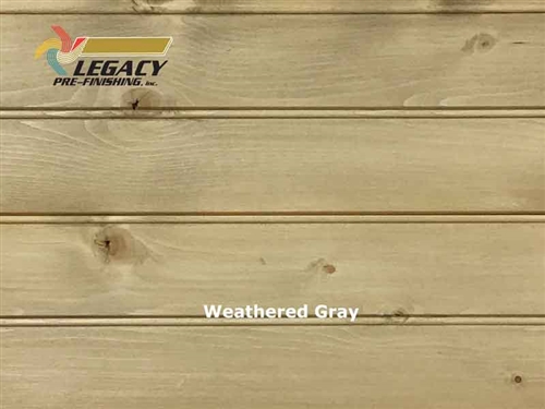 Spruce Prefinished Tongue and Groove Bead Board - Weathered Gray