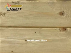 Spruce Prefinished Tongue and Groove V-Joint Boards - Weathered Gray