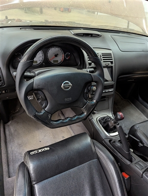 NISformance Carbon Fiber 2002-2003 Maxima steering wheel